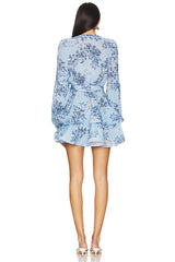 Bedouin Blue Poppy Mini Dress