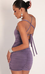 Cut All Ties Dress in Dusty Lavender