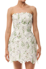 Floral Lace Mini Dress