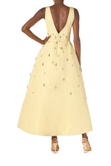 Limoncello Embroidered Cocktail Dress