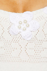 Knit Dress With Handmade Knit Details