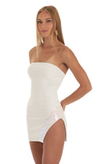 Sequin Dress in White