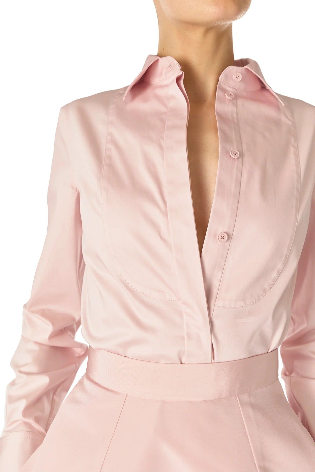 Collared Tuxedo Shirt