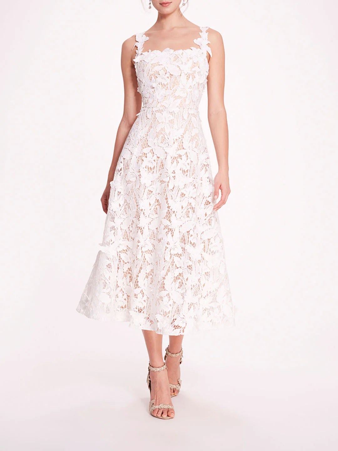 Organic Lace Midi Dress