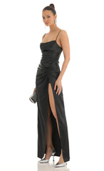 Twist Maxi Dress in Black