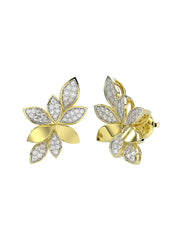 Wild Flower Yellow Gold Earrings