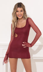 Polkadot Cutout in Ruby Red