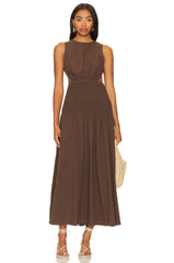 Lottie Dress in Chocolate