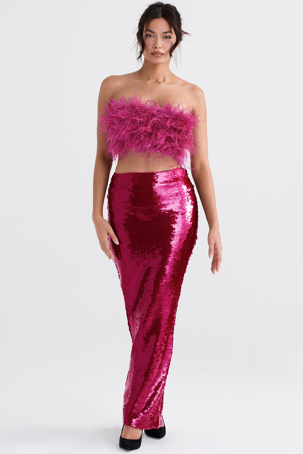 hot pint sequin maxi skirt