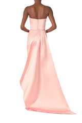 Satin and Sequin Column Gown