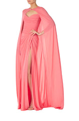 Floor Length Jersey Cape