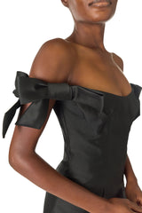 Off the Shoulder Bow Sleeve Sheath