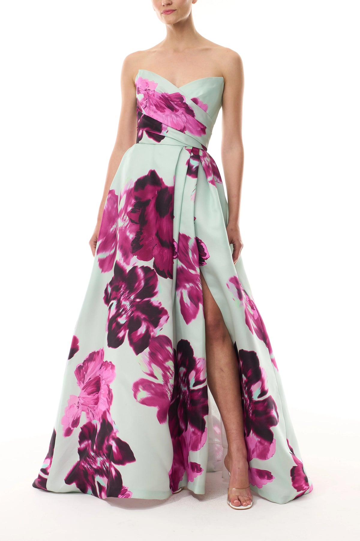 Electric Floral Ballgown