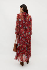 Adalind - Butterfly Floral Burgundy