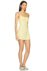 Full Bloom Mini Slip Dress