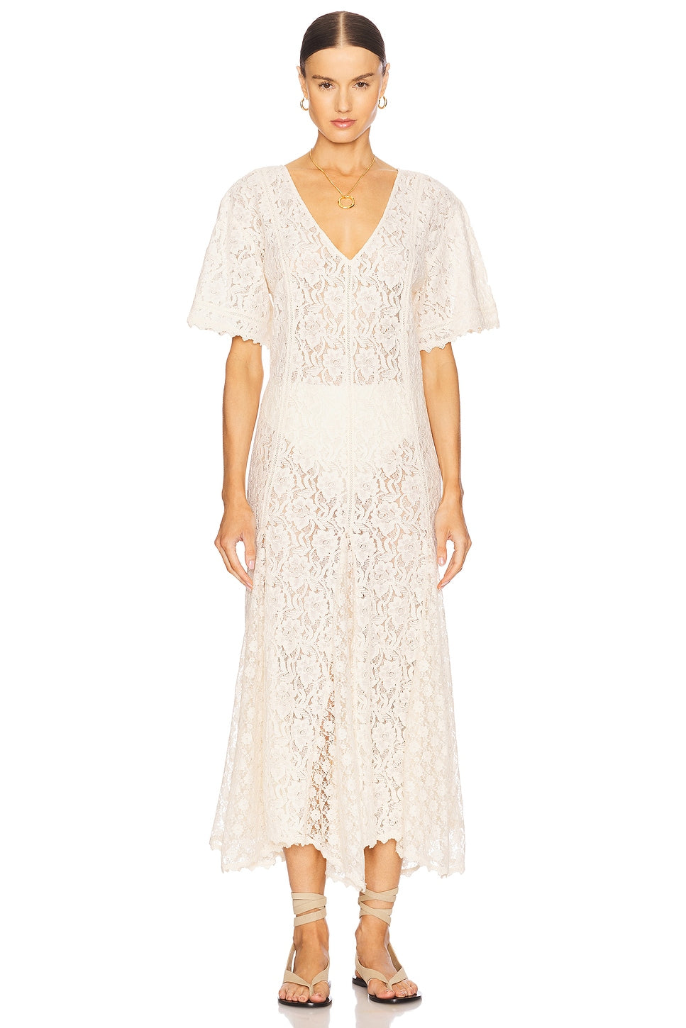 Lux Lisbon Lace Handkerchief Dress