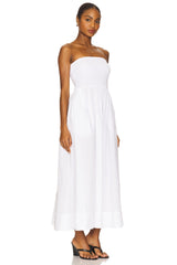 Cotton Resort Strapless Dress