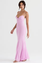 pink maxi dress