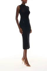 Noir Lace Knit Shift Dress