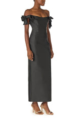 Off the Shoulder Bow Sleeve Sheath