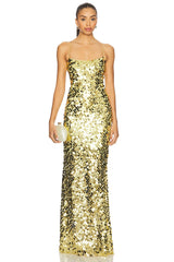 Paillette Cami Gown