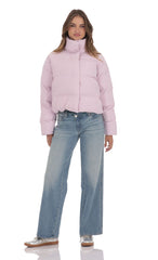 Puffer Jacket in Lilac
