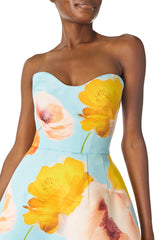 Poppy Printed Ball Gown