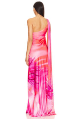 Abira One Shoulder Maxi Dress