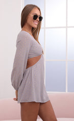 Cutout Dress in Grey