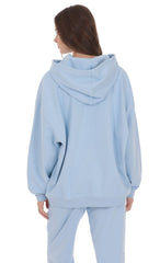 Oversized Lucy Hoodie in Light Blue