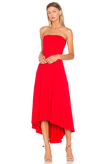 Strapless Hi Low Dress