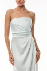Satin Mist Column Gown