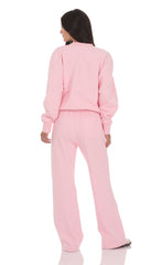 Cinchable Cuff Lucy Sweatpants in Pink