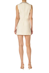 Jeweled Neck Sleeveless Shift