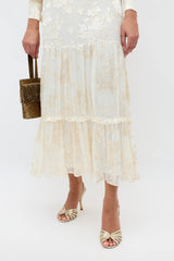 Elsie  -  Bouquet Devoré Cream