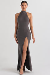 shadow halter gown
