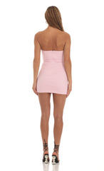 Cutout Mini Dress in Pink