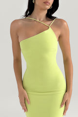 lime midi dress