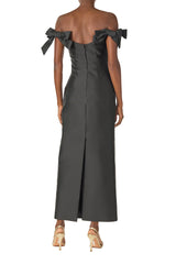 Off the Shoulder Bow Sleeve Sheath