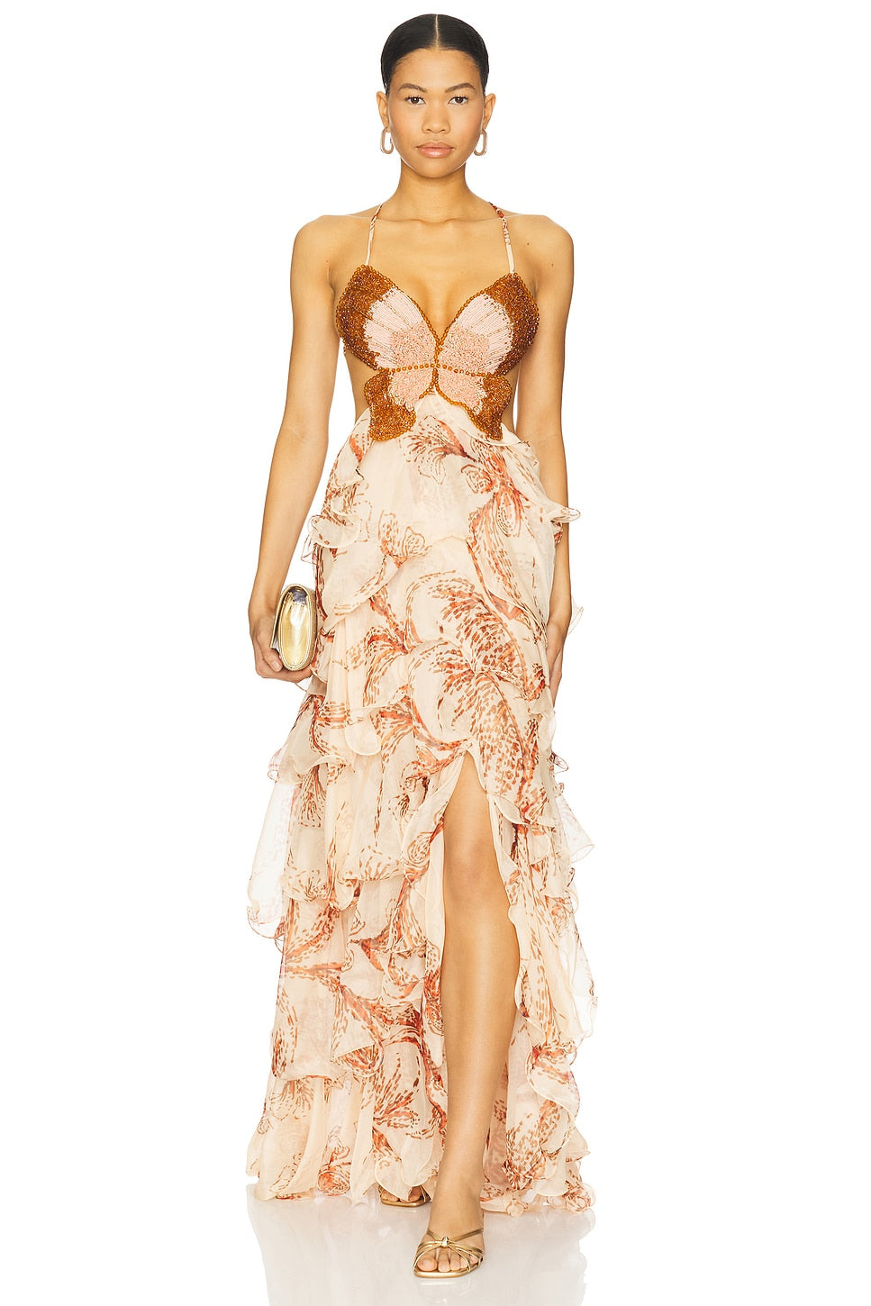 Sunset Butterfly Maxi Dress