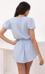 Button Down Dress in Light Blue