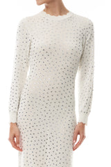 Long Sleeve Crystal Dress