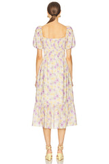 Lace Trimmed Milkmaid Dress