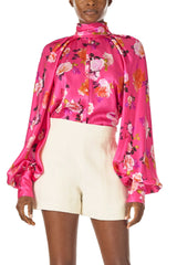 High Neck Blouse With Full Sleeves