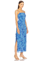 Jeanne Ruffle Maxi Dress