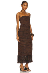 Boucle Fringe Dress