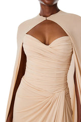 Floor Length Jersey Cape