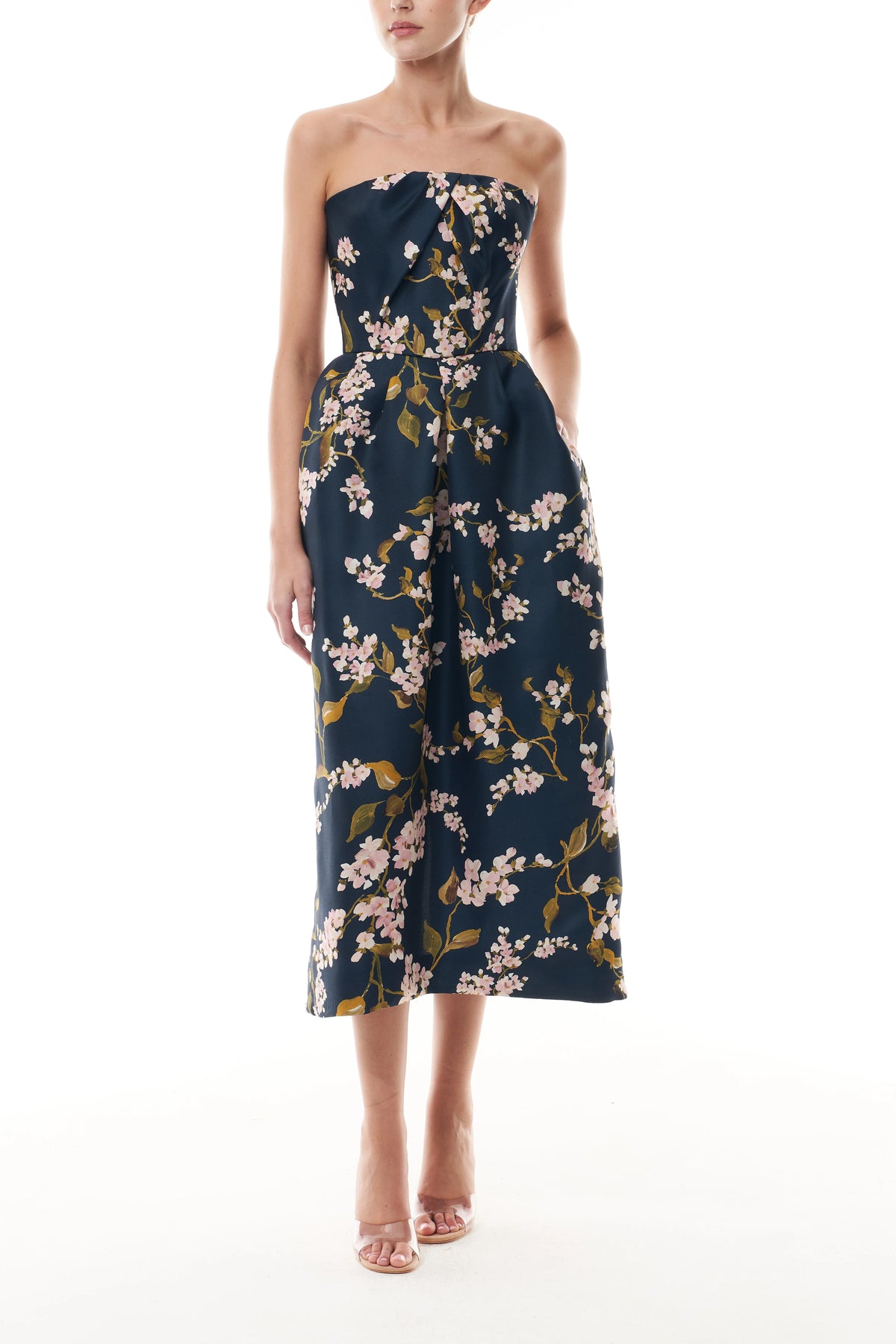 Floral Ocean Gazar Cocktail Dress