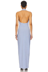 x REVOLVE Tie Front Halter Gown
