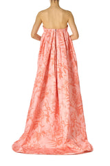 Floral Print Column Gown